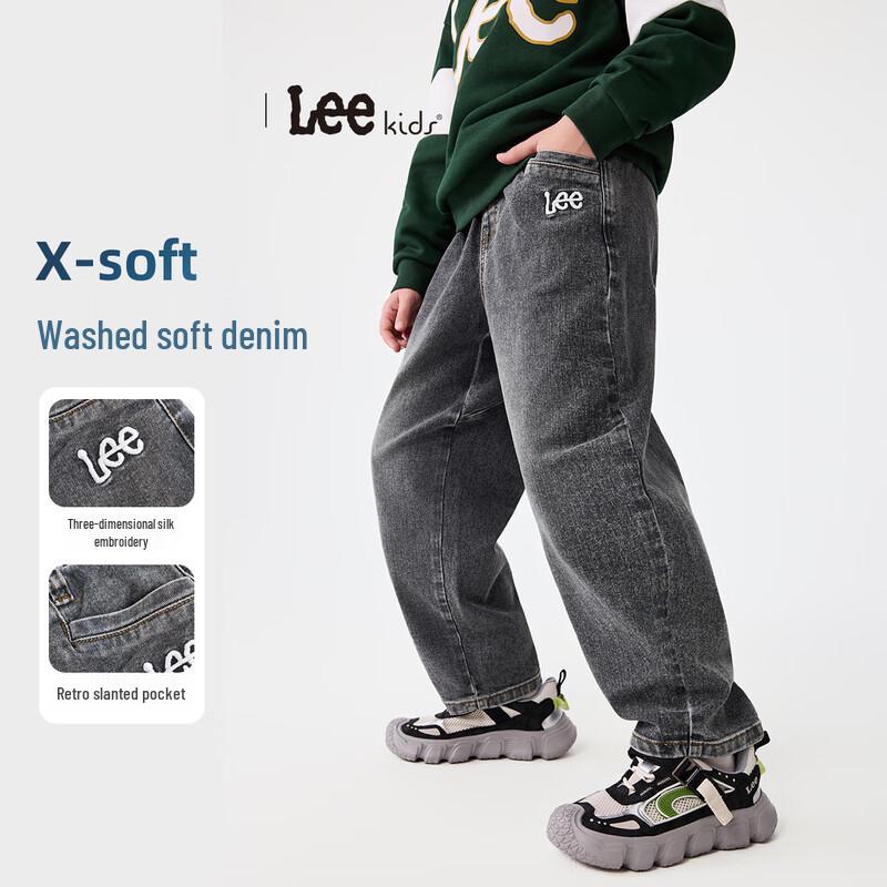 

LeeKids Children s Washed Soft 3D Print Jeans 150