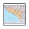 Abkhazia Map City Illustration In Russian Language Map Canvas Painting Wall Art Poster Home Decoration