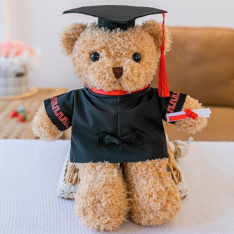 Bachelor's Suit Master's Doctoral Bear Plush Toy Graduation Bear Doll Printing Rag Doll Graduation Gift