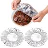 Reusable Aluminum Foil Food Covers Tin Foil Food Insulation Cover Fits Various Dish Shapes Heat Shield Lids