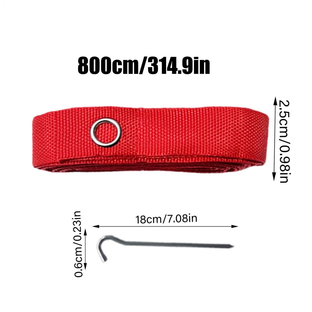 

Beach Volleyball Lines Equipment Portable 8M Long Red Lines Marking Court Marker for Sand Training Beach Party Outdoor Sports червоний