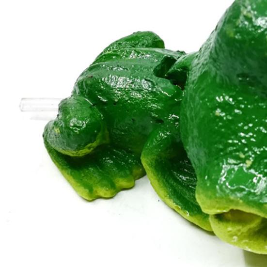 Aquarium Frog Air Bubbler Resin Frog Air Stone with Oxygenation Function Fish Tank Decor