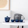 Light luxury travel tea set wholesale creative one pot three cups high-end boutique outdoor express cup portable bag gifts