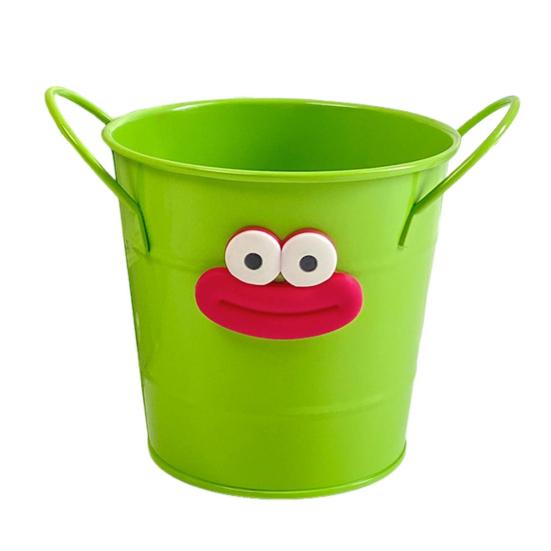 Metal Bucket Pencil Holder Funny Desk Organizer for Office Home Large Capacity Stationery Storage Boxes for Pens Markers Rulers