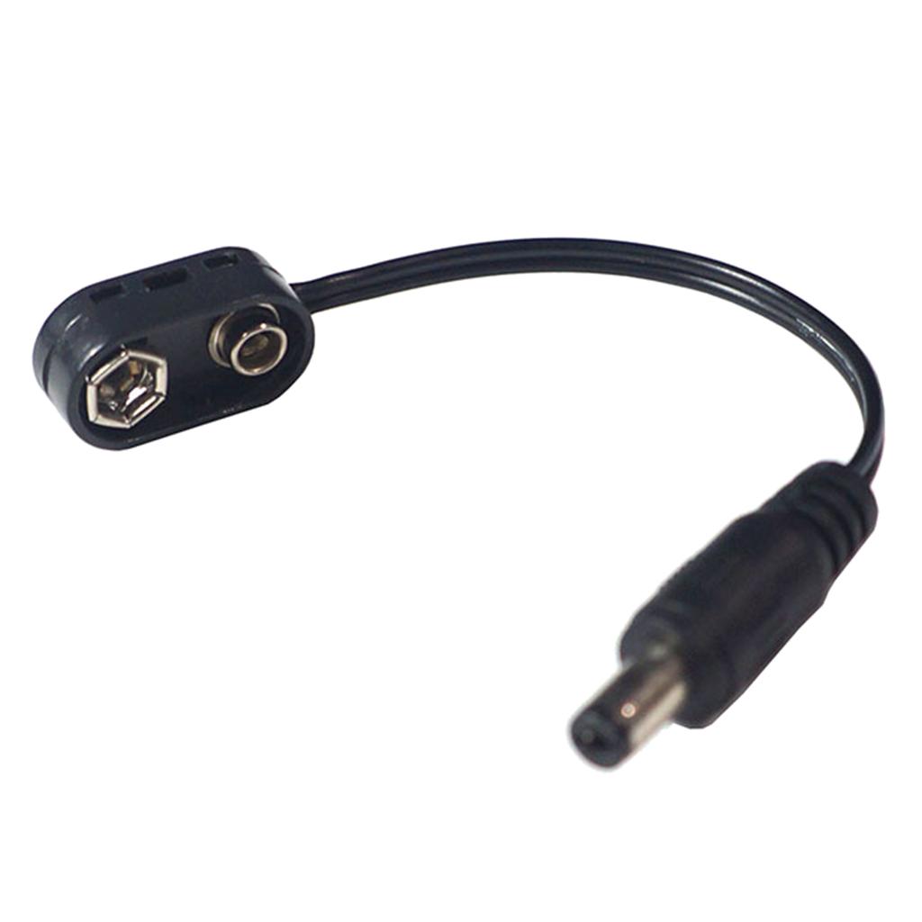 Battery Clip Converter Power Cable 9 Volt Power Eliminator Adapter Power Supply Cable Snap Connector Guitar Accessories