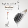 Swan Toilet Brush with Base - Fashionable Household Bathroom Cleaner for Squat Toilets
