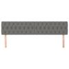 VidaXL 2x Headboards Bedroom Furniture Bed Accessories Single Bed Heads Interior Bed Frame Heads Dark Grey 346369