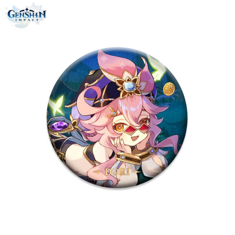 Authorized By MiHoYo 58mm Genshin Impact Theme Serie Character Badges