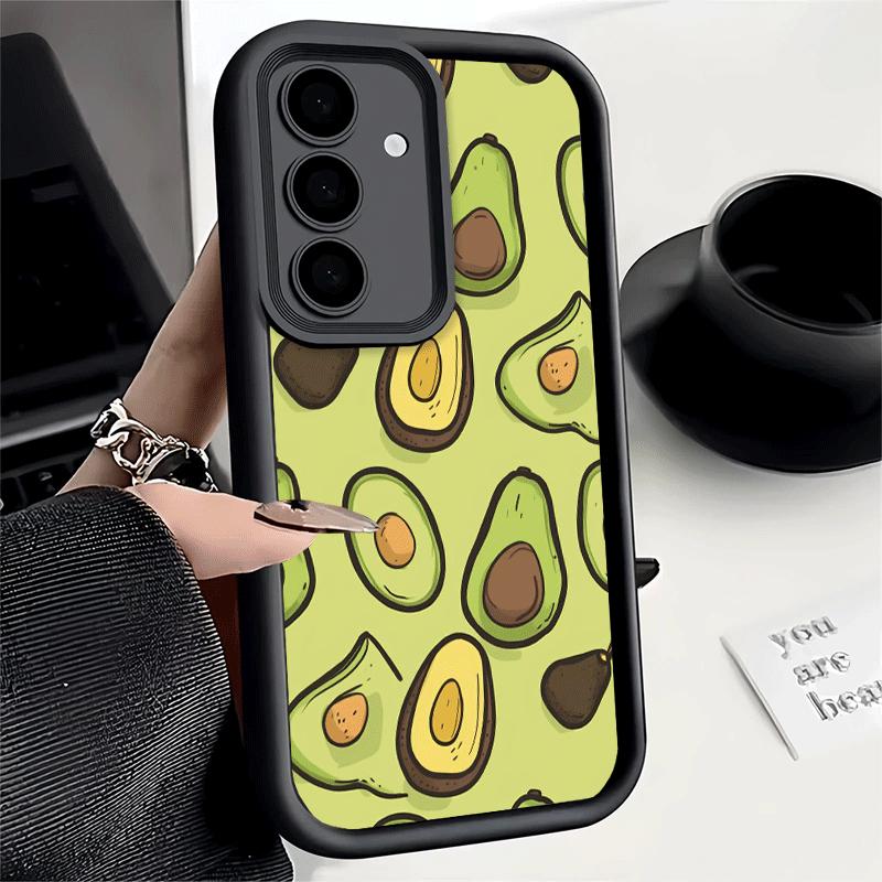Phone Case for Samsung Galaxy S26 S25 Ultra S24 FE Cartoon Cute Avocado Shell S23 Plus S22 + S21 S20 5G Soft Silicone Funda