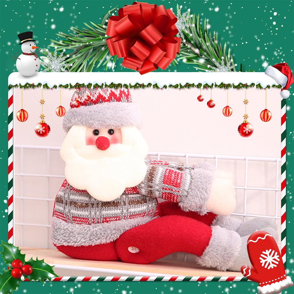 1pc New Year Christmas Cartoon Curtain Clips Holiday Decor Doll Hooks for Window Display Curtain Decorative Accessories