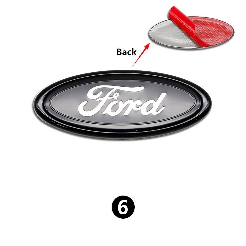 For Ford  MK1 Car Front Rear Trunk Emblem 11.5x4.5cm Cover Sticker for Ford Focus Edge Mondeo Ecosport Ranger Fiesta Fusion Kuga Accessories