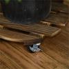 Rolling Wood Planter Potted Plant Stand with Wheels Flower Pots Rack Indoor Outdoor Planter Trolleys Rolling Tray Garden