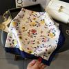 New Luxury Design Square Imitated Silk Scarf Women Soft Satin Hairband Neckerchief Office Hijab Headband Foulard Bag Ribbon Gift