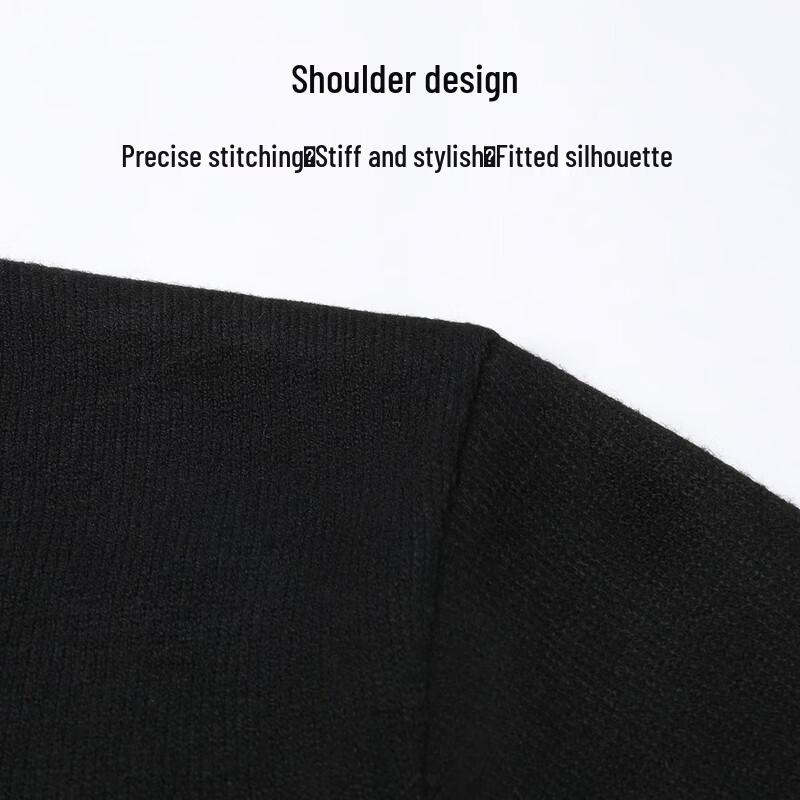 Snowflying Men's Merino Wool Blend Half-Zip Pullover Sweater