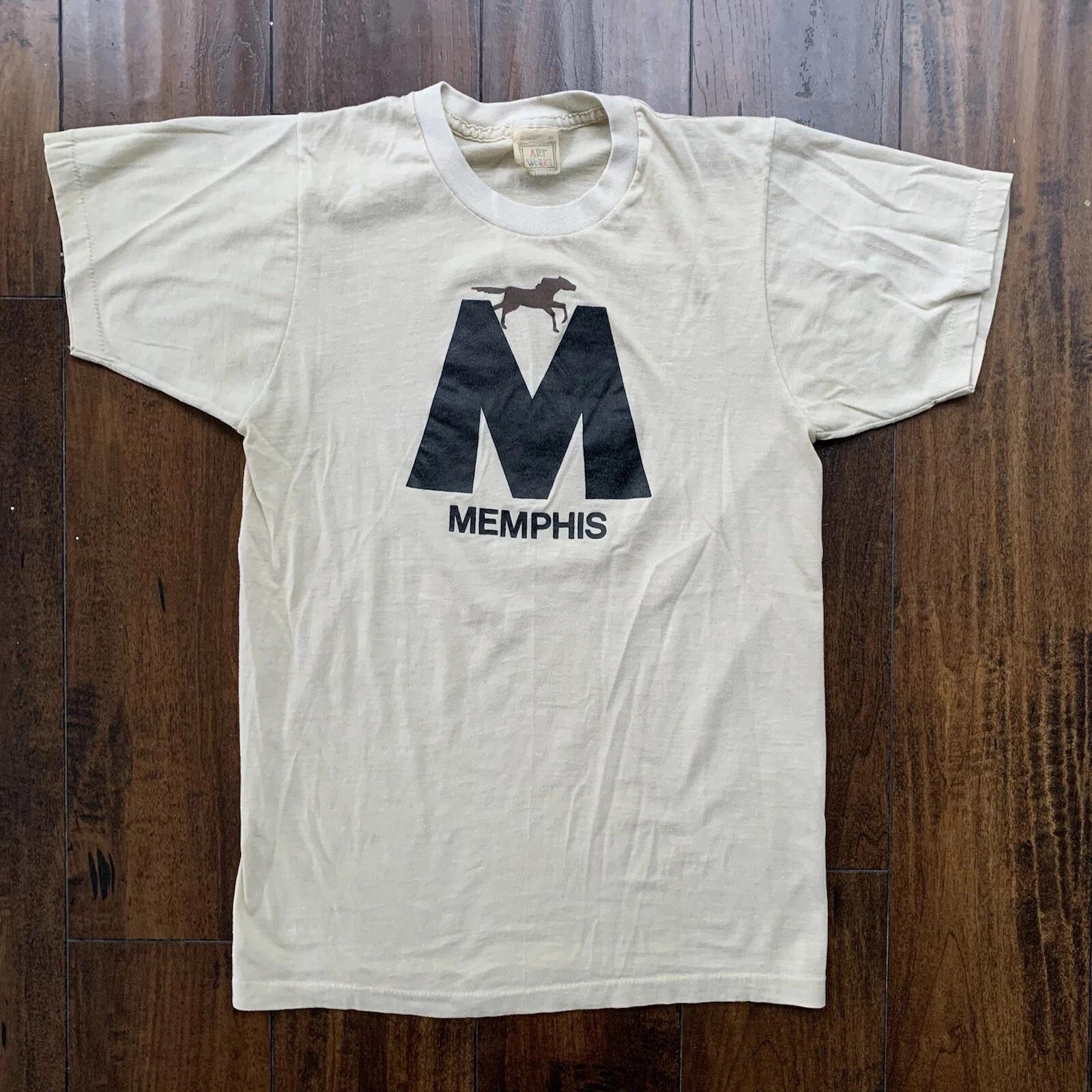 Memphis Tennessee Horse Racing Vintage T Shirt 70s 80s Animal Love Music Rap L