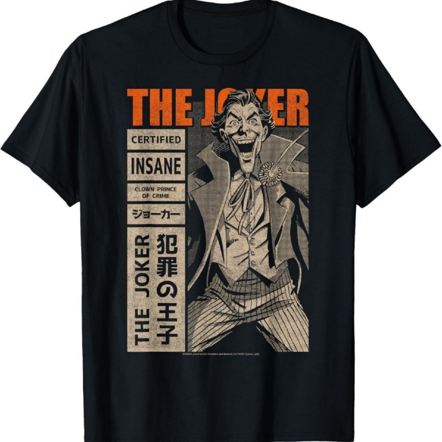 

DC Comics The Joker Certified Insane T-Shirt XXXXXL різнокольоровий