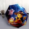 1pc Pikachu Automatic Open/Close Umbrella - Compact Travel Umbrella with 8-Rib Durable Frame,  Portable for Commuting, yy251023038