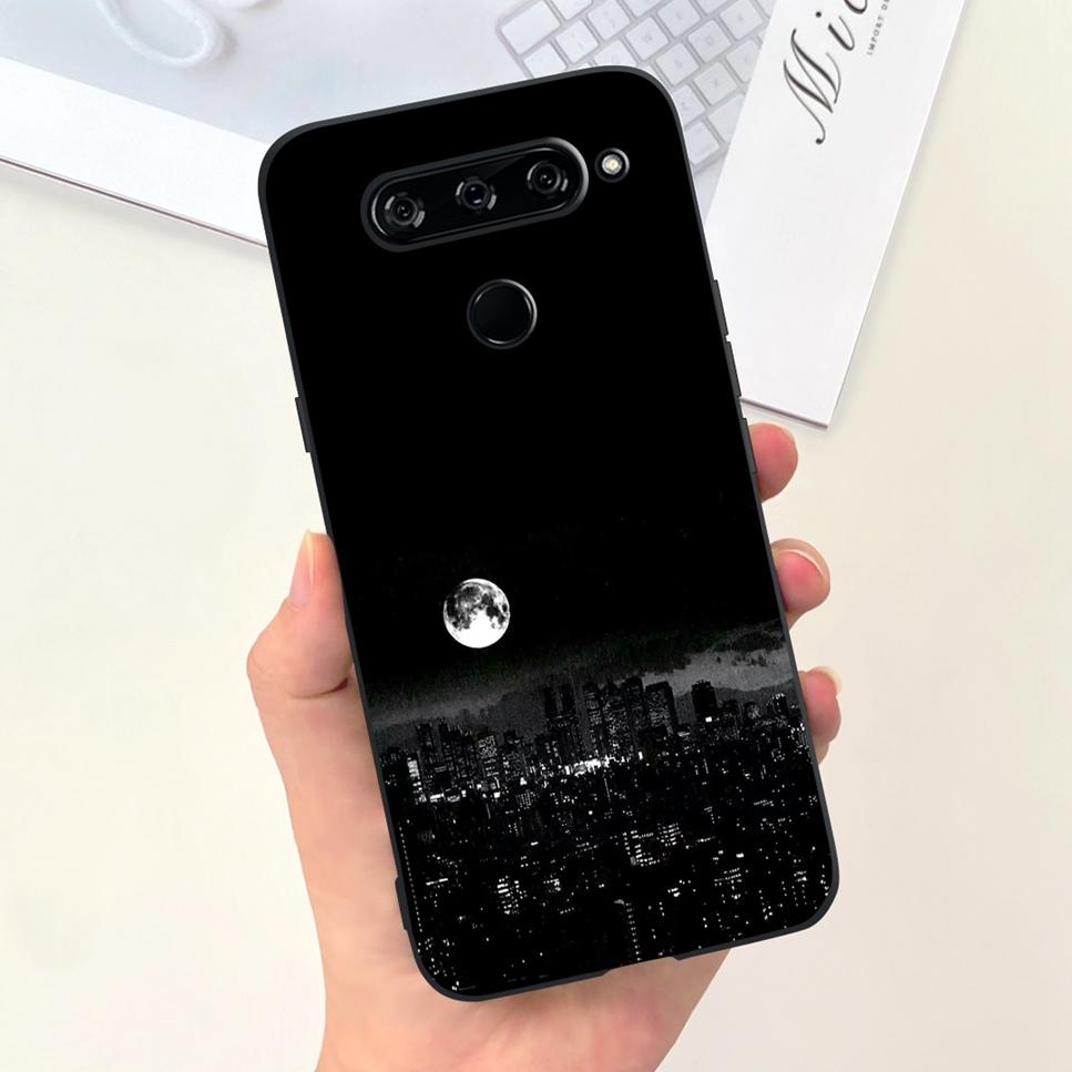 Case For LG V40 ThinQ Cartoon Astronaut Dinosaur Soft Silicon Black Cover For LG V50 V50S ThinQ 5G LG V30 2017 Bumper Phone Case