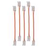 10Pcs LED Light Strip Connectors 3Pin 8mm Safe PC Strong Compatibility COB LED Strip Connectors for Home Party Office