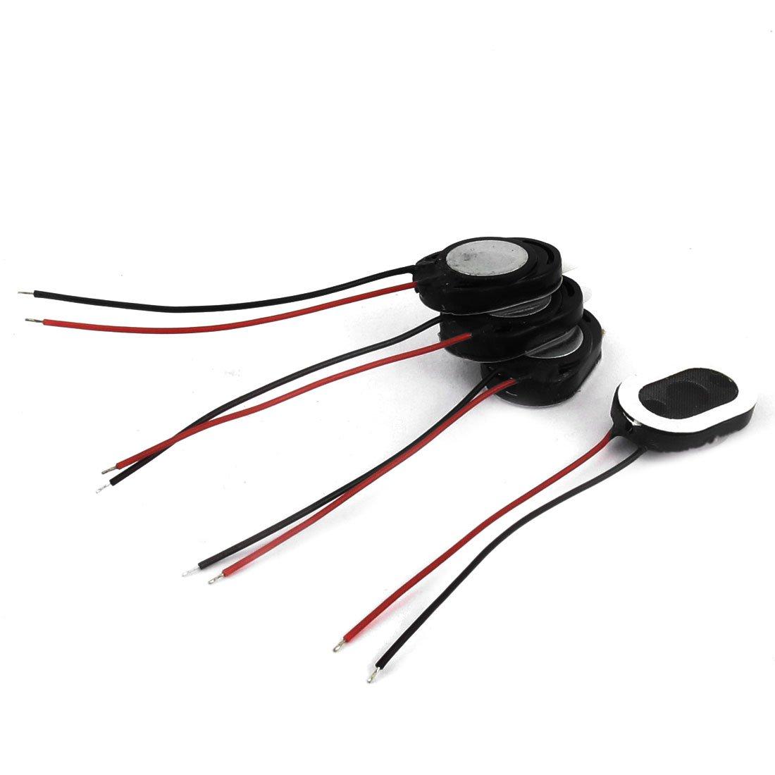

uxcell Oval 1W 8Ohm Dual Wire Magnetic Speakers for and PCs Phones, Tablets, (4pcs)