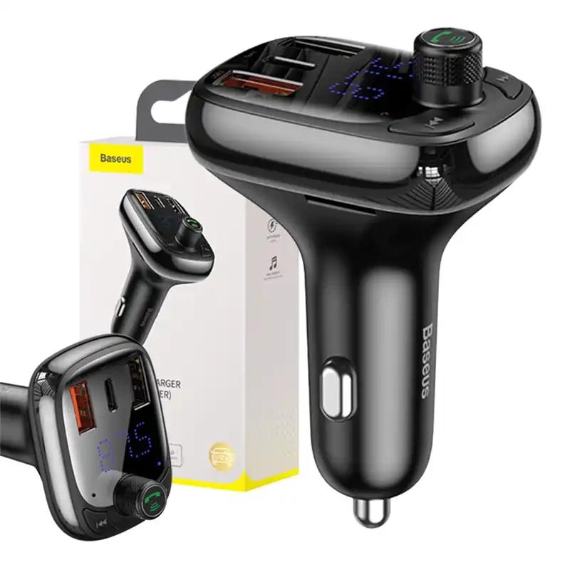Transmiter Samochodowy Baseus Bluetooth Mp3 S-13 (Czarny)