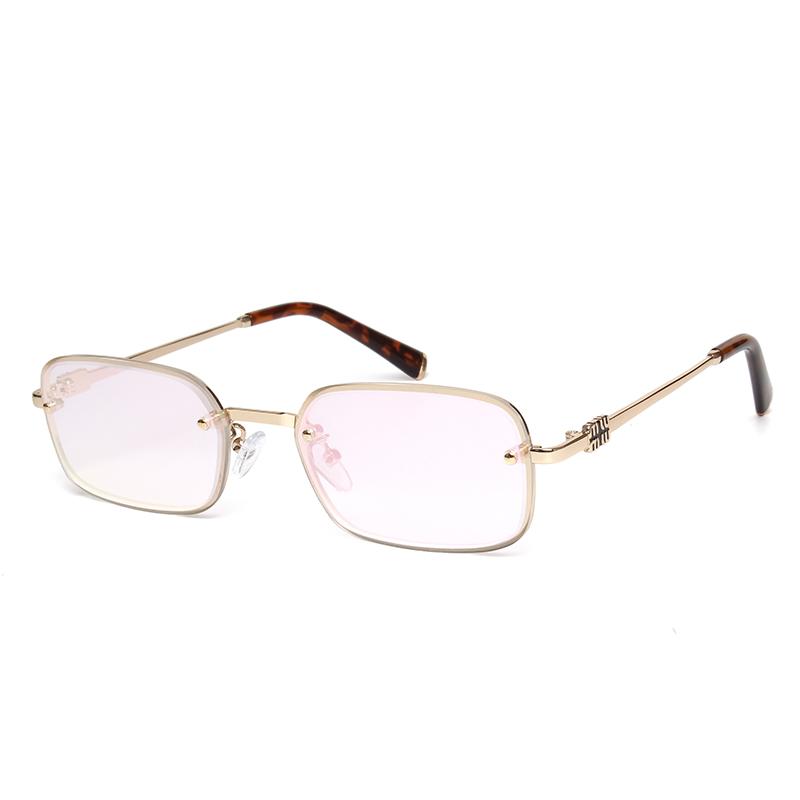 Vintage Photochromic Square Y2K Sunglasses Rectangle Retro Metal Frame Sun Glasses Fashion Women Luxury Eyewear Men UV400