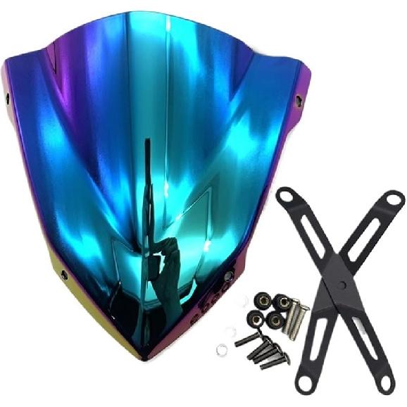 

Motorcycle Windshield Windscreen Aluminum Kit Deflector Compatible with Yamaha MT-03 MT03 MT 03 2020 2021 2022 2023 MT25 MT-25 2020-2023(Lavender) лавандовий