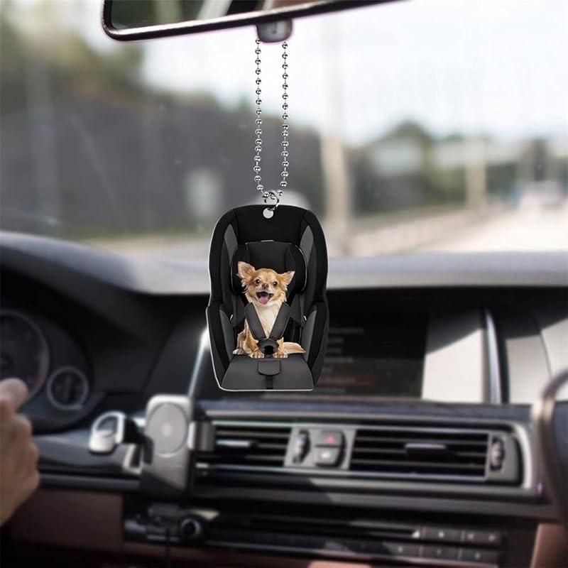Rooster Car Hanging Ornament for Rear View Mirror, Farm Chicken Charm, Automotive Interior Pendant, Car Charm Decor, Window Wall Hangings Home