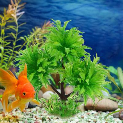 Aquarium Artificial Plants Realistic Aquatic Plastic Grass Hydroponic Simulation Trees Landscape Easy To Maintain Safe Fake Seaweed for Fish Tank