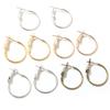 20pcs/Lot 15mm 20mm 25mm 30mm 5colors Plated Circle Round Hoop Round Big Circle Hoop Earrings DIY Women Jewelry Making