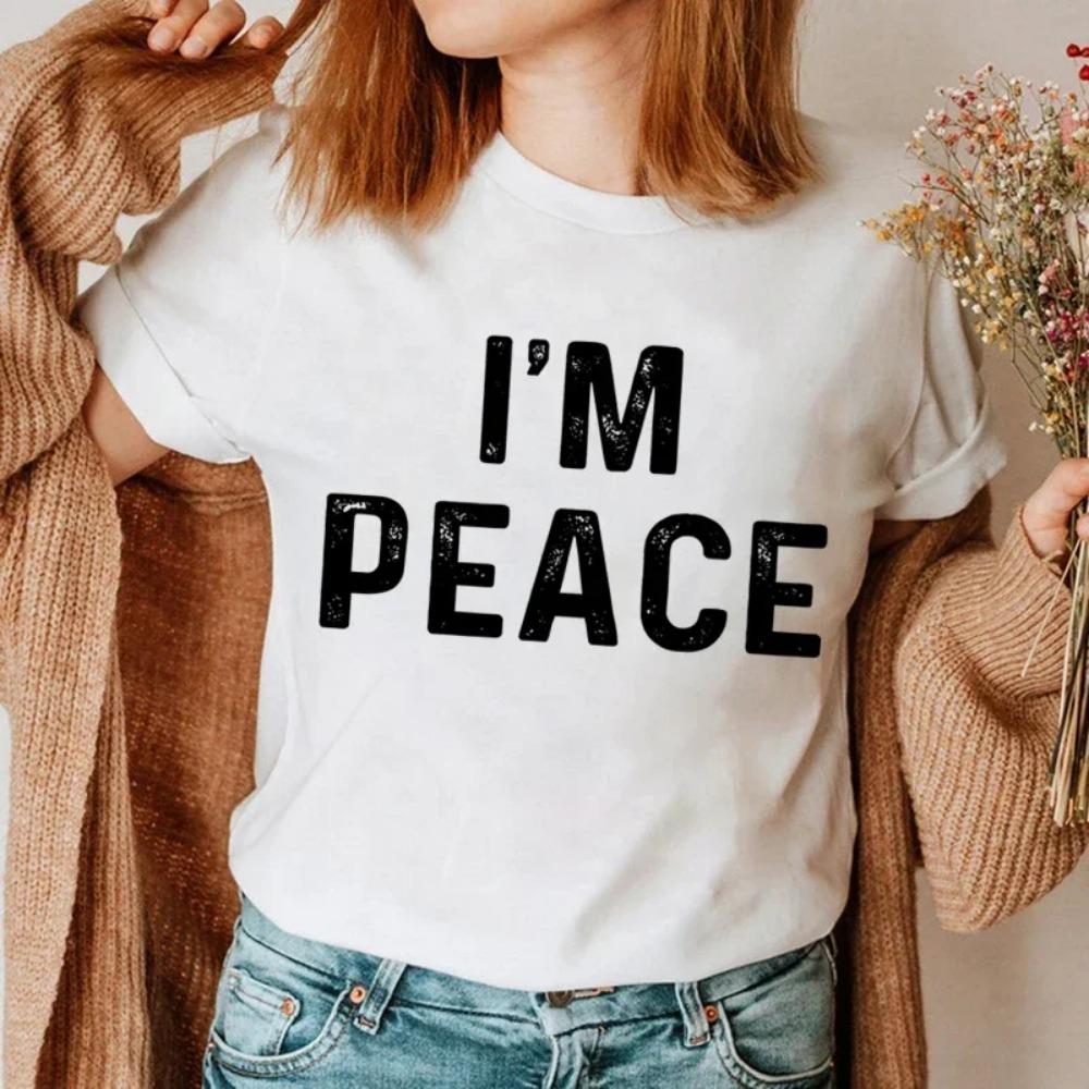 I Come in Peace I'm Peace Funny Matching Couples I Come in Peace Couple Matching Women TShirt Lovers Men Tshirts Tee Y2k Clothes