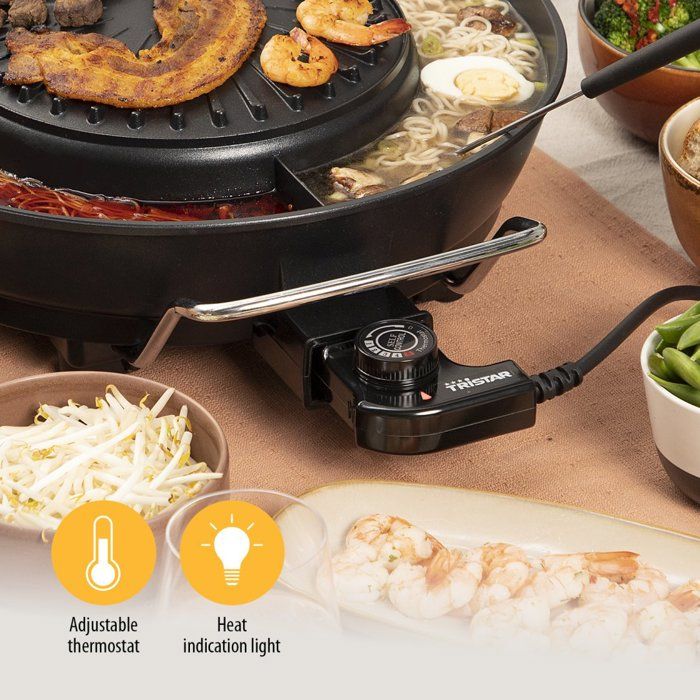 Tristar Pz-9131 Electric Korean Cooking and Grill Kit - Four In One - for Four People