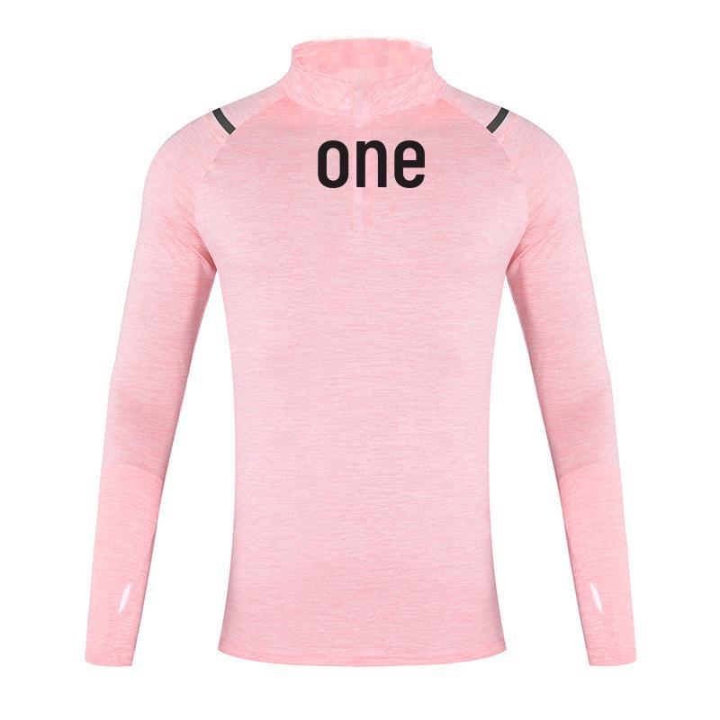 Men's and Women's Quick-Dry Cationic Running Jackets: Loose Fit, Stand-Up Collar, Long-Sleeve T-Shirts.