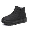 Women's Winter New Thick Sole High Top Snow Boots Round Toe Waterproof Thickened Plush Warm Soft Sole Light Ankle Cotton Boots