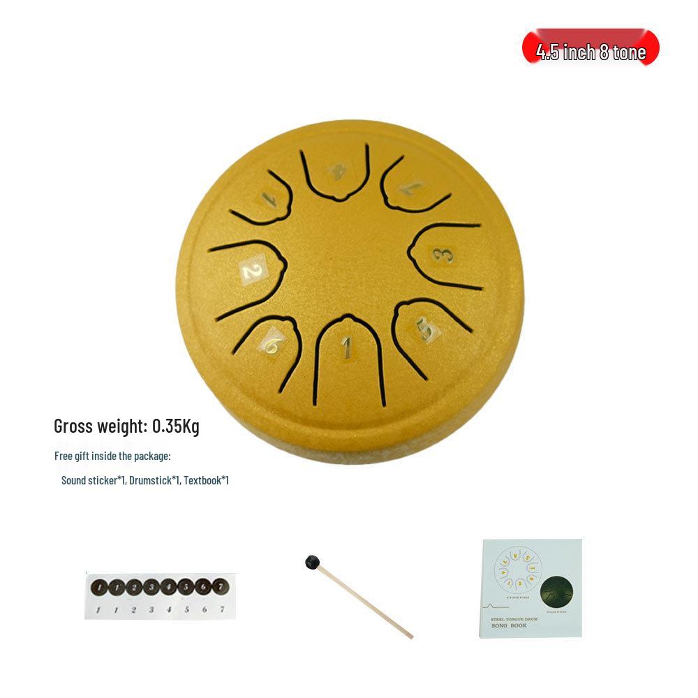 Ethereal 6-inch Steel Tongue Drum with 11 Notes - Beginner Percussion Instrument & Educational Toy