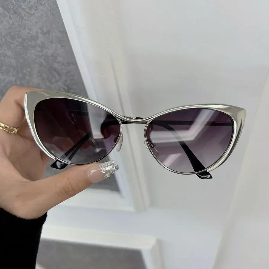 Casual Cat Eye Designer Sunglasses Women Men Metal Frame Luxury Sun Glasses Female Male Brand Fashion Retro
