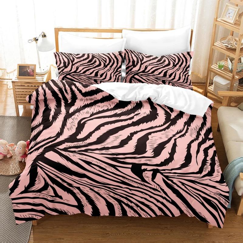 Gold Chain Leopard Leopard Print Comforter Cover King Size Women Cheetah Duvet Cover Set Home Hotel Room Soft Bedding Sets 3D