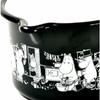 P.O.S. Moomin Muurla Enamel Black Jam Milk Saucepan, approximately 250 x 105 x 145 mm