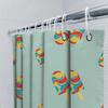 Summer Style Popcorn Print Shower Curtain Waterproof Bath Decor Home Decoration Custom Size 180X240Cm Blue Red Yellow Color
