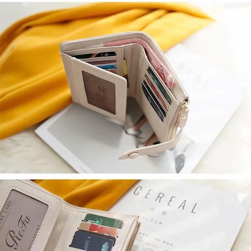 Wallet Small Fresh Zipper Buckle Folding Student Female Coin Purse