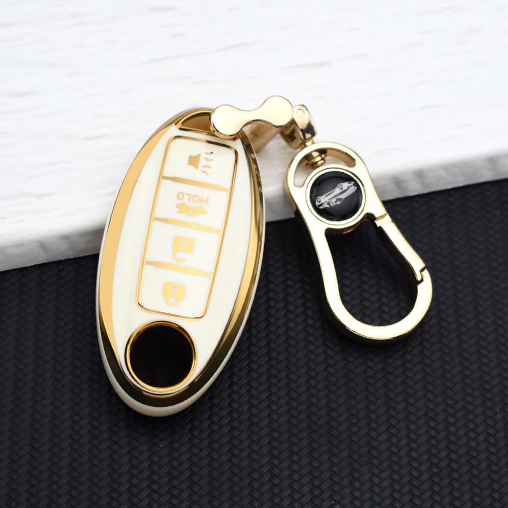 4 Buttons TPU Car Key Shell Case For NISSAN Maxima Altima Versa Sentra Sunny Sylphy Teana Qashqai X-Trail Juke Key Fob Cover Set