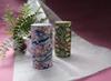 Noguchi Kumataro Tea Garden Tea Large Capacity Yuzen Washi Paper with Inner Cherry Blossom Blizzard Made in Stylish Caddy, 200g, Lid, Design, Japan,