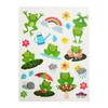 Autocollants - Grenouilles - Paillettes - 1,8 cm