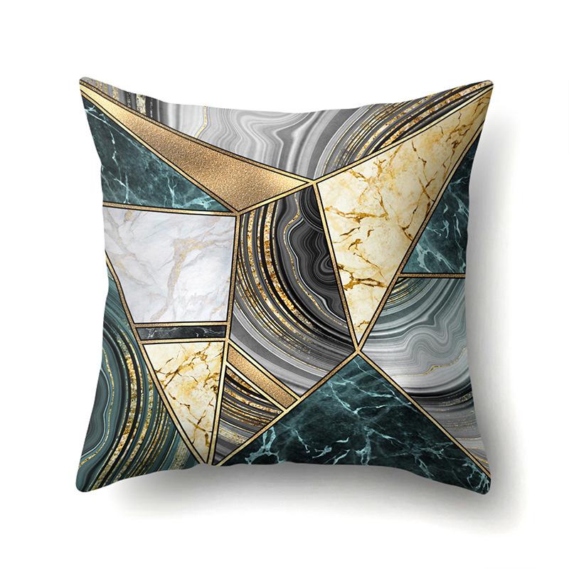 Geometric Simple Marble Print Pattern Cushion Cover Pillowcase Home Living Room Sofa Decorative Pillowcase