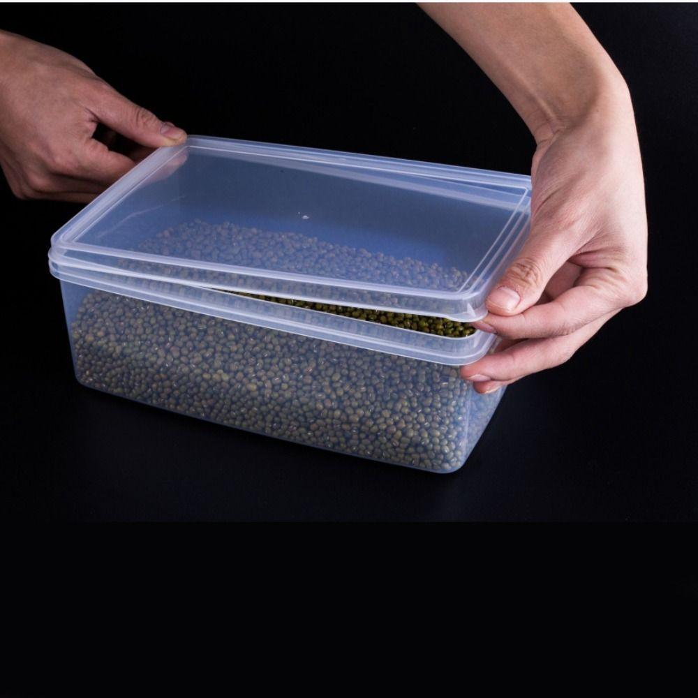 Resuable Kitchen Storage Box Rectangular Food Sealed Case Transparent Storag Box  Kitchen Organizer