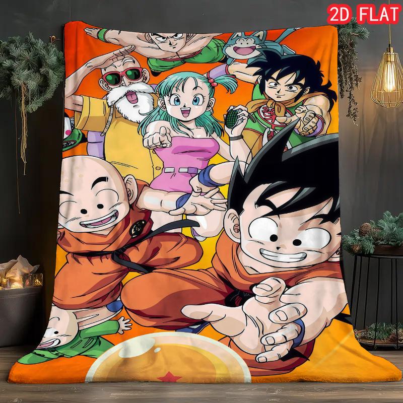 

Dragon Ball Unique Pattern Blanket Cozy Flannel Warm Blanket for Anime Lovers Daily Use THW 75x90cm