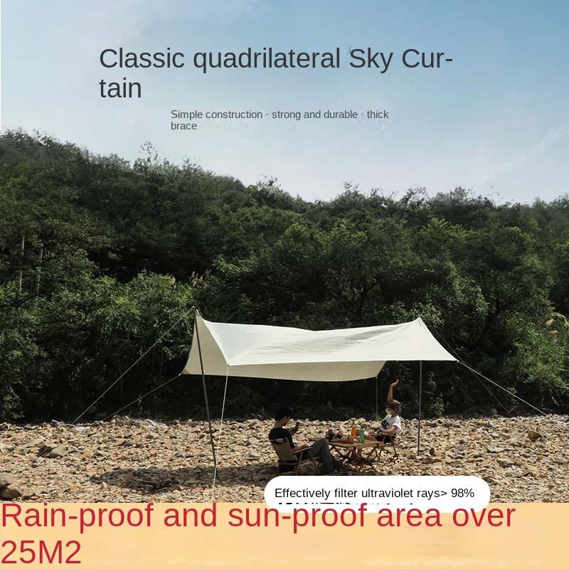 Outdoor Canopy Camping Camping Picnic Rainproof and Sun Protection Shade Cloth Shed Portable Pergola Picnic Equipment Sunshade
