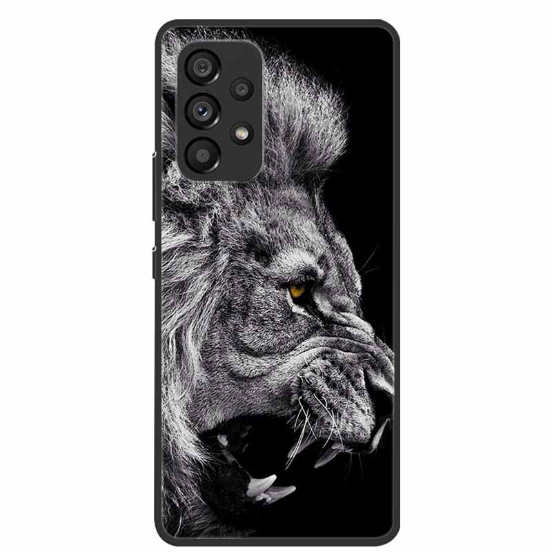 For Samsung Galaxy A53 5G Case Animals Silicone TPU Soft Phone Back Cover Case For Samsung A53 5G SamsungA53 Wolf Funda Coque