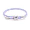 Bracciale in Acciaio a Forma di H: Acciaio Inossidabile Regolabile, Oro 3D, Impermeabile, Resistente al Sudore, Design a Corda