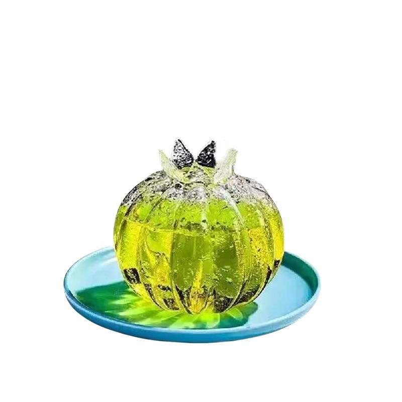 350ml Hitzebeständiges Hochwertiges Borosilikat Handgeblasenes Cocktailglas Granatapfel Form Becher ohne Strohhalm Bar Werkzeug